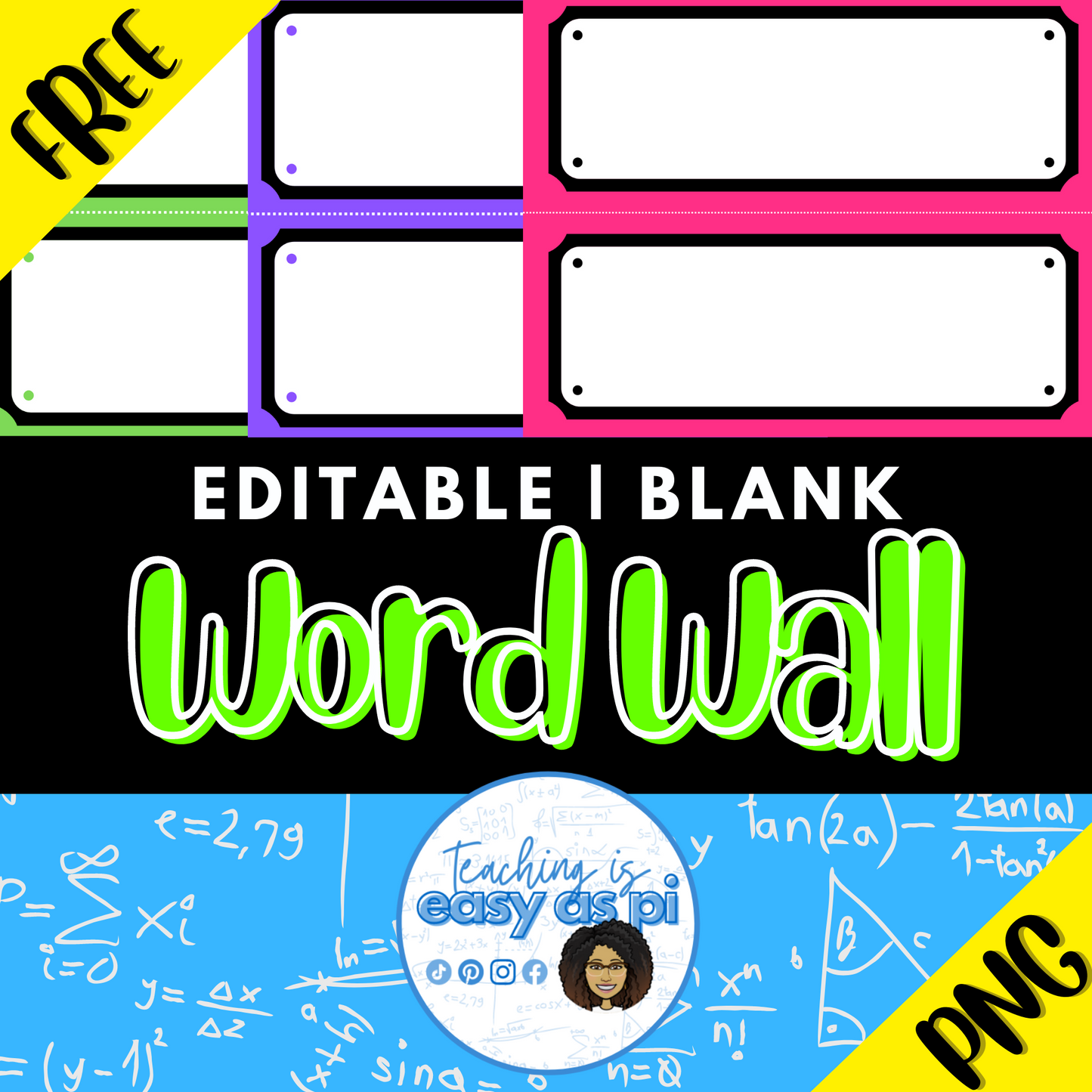 Word Wall Template {Editable} - FREEBIE